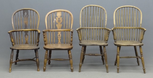Assembled set of (4) 19th c.