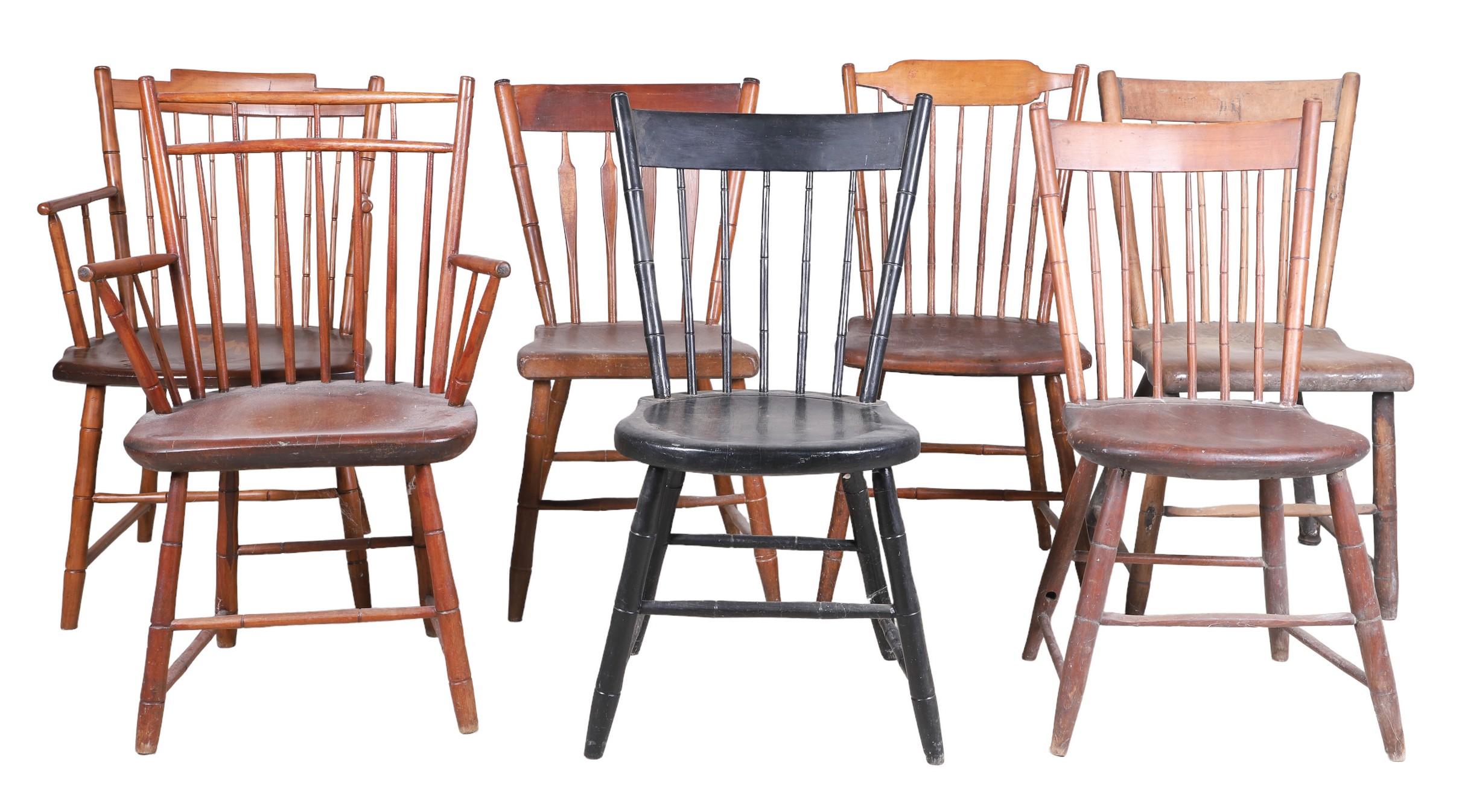 Assembled set of 7 + 1  bamboo form