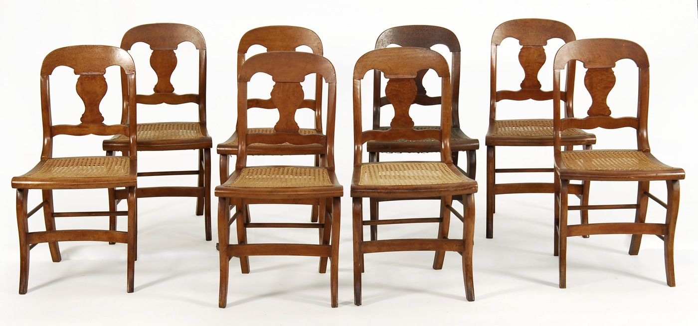 ASSEMBLED SET OF EIGHT ANTIQUE