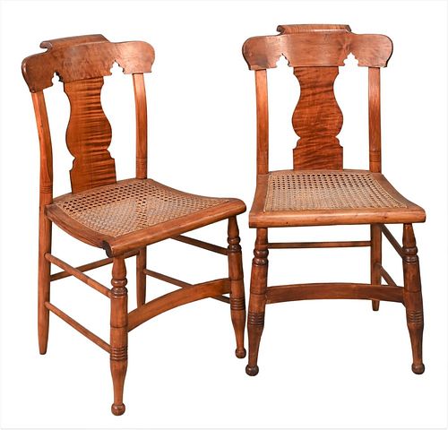 ASSEMBLED SET OF EIGHT MAPLE