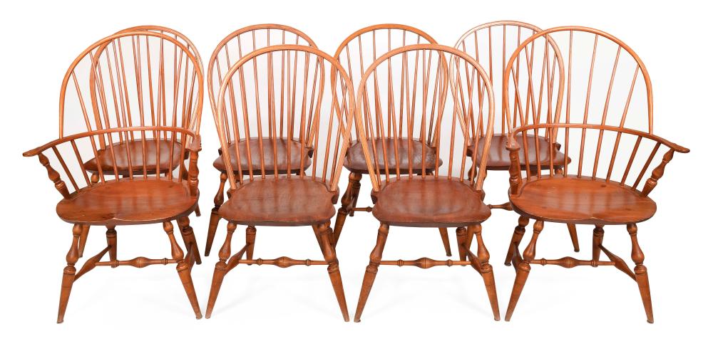 ASSEMBLED SET OF EIGHT WARREN CHAIR