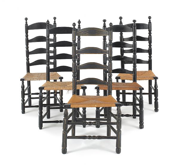Assembled set of five New Jersey or