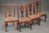 ASSEMBLED SET OF FOUR CHIPPEND