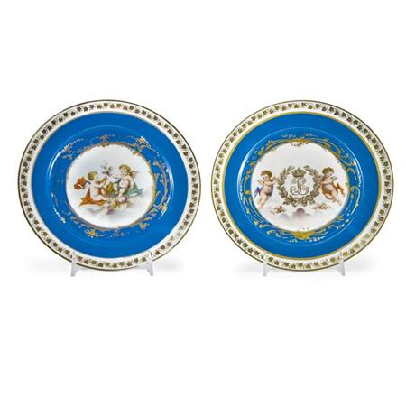 Assembled Set of Fourteen Sevres