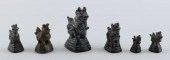 ASSEMBLED SET OF SIX BURMESE B