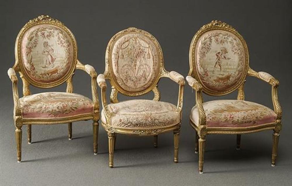 ASSEMBLED SET OF SIX LOUIS XVI