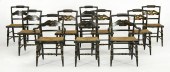 ASSEMBLED SET OF TEN HITCHCOCK