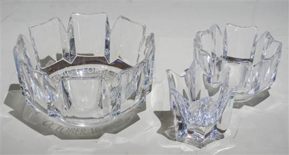 ASSEMBLED SET OF THREE ORREFORS