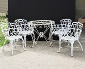 ASSEMBLED SET PAINTED IRON PAT