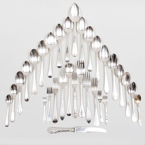 ASSEMBLED SILVER AND SILVER PLATE