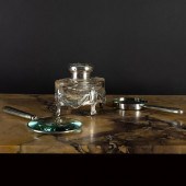ASSEMBLED SILVER-MOUNTED DESK