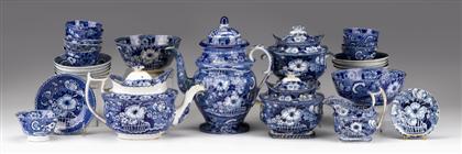 Assembled Staffordshire blue