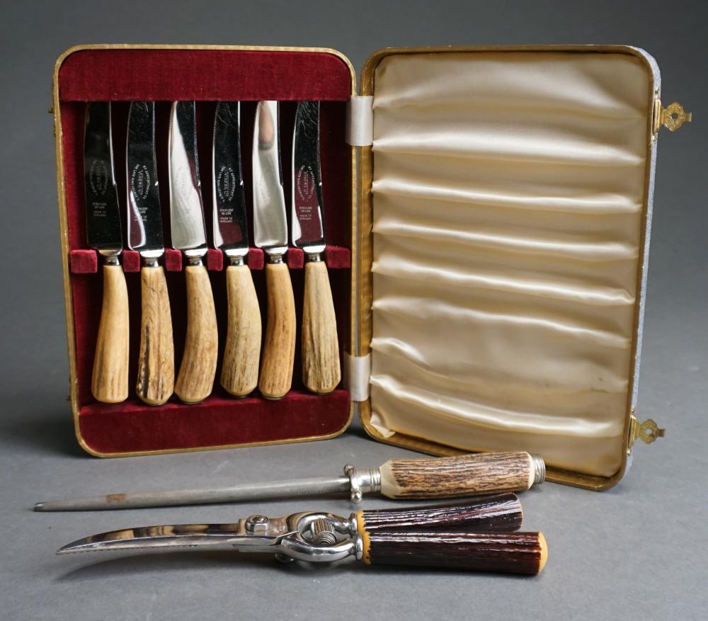 ASSEMBLED STAG HANDLE TABLE SET,