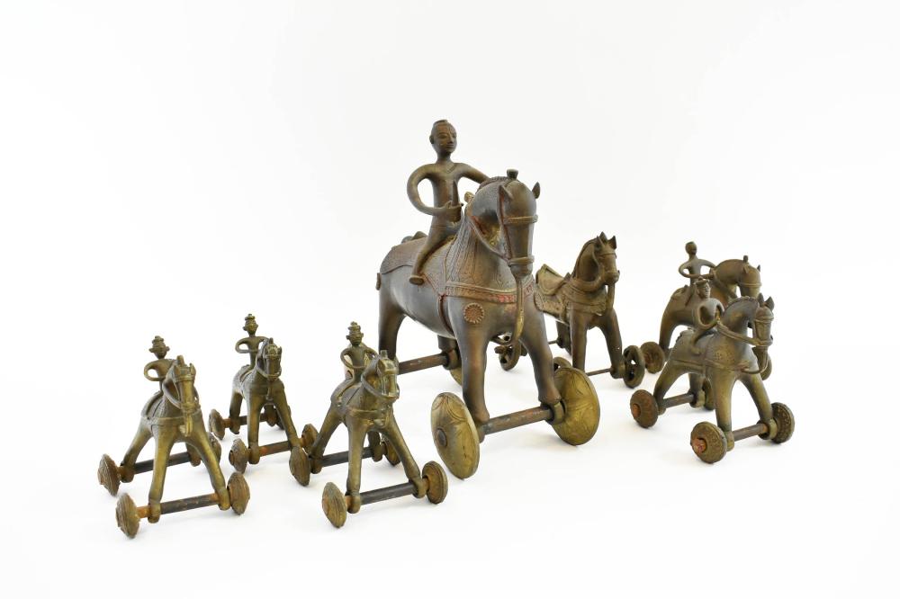 ASSOCIATED SET OF SEVEN INDIAN