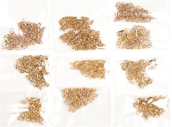 Assorted 14K yellow gold chain