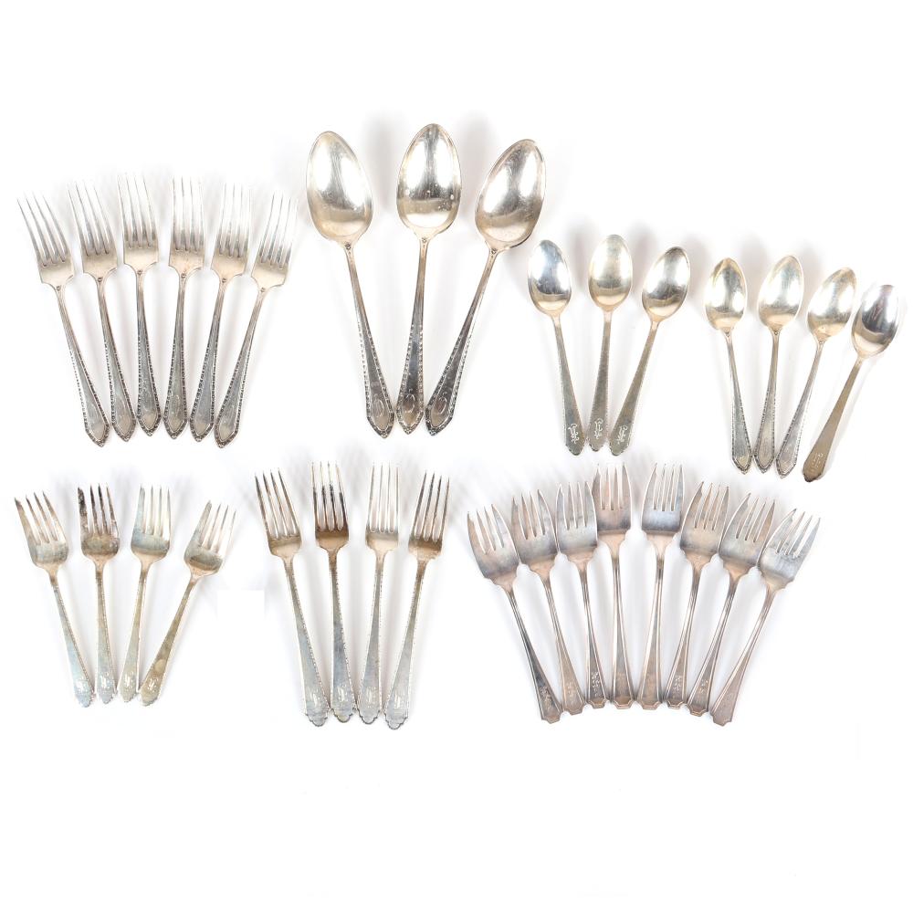 ASSORTED 32 PIECE STERLING SILVER