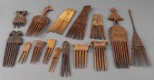 ASSORTED AFRICAN WOOD HAIR COM