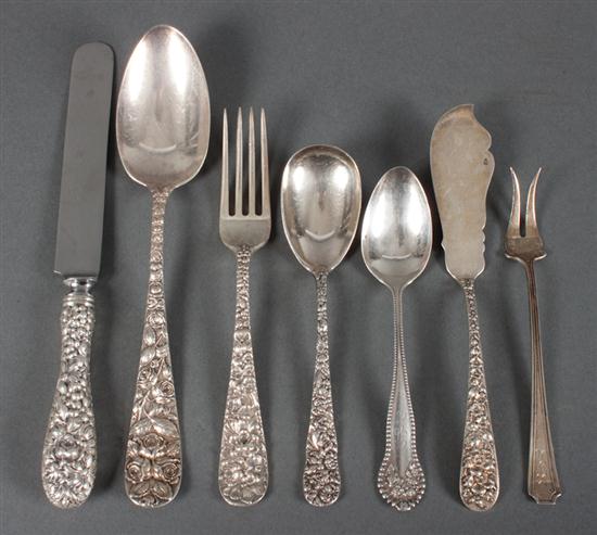 Assorted American repousse and