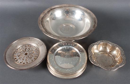 Assorted American sterling silver