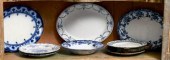 Assorted antique blue and whit