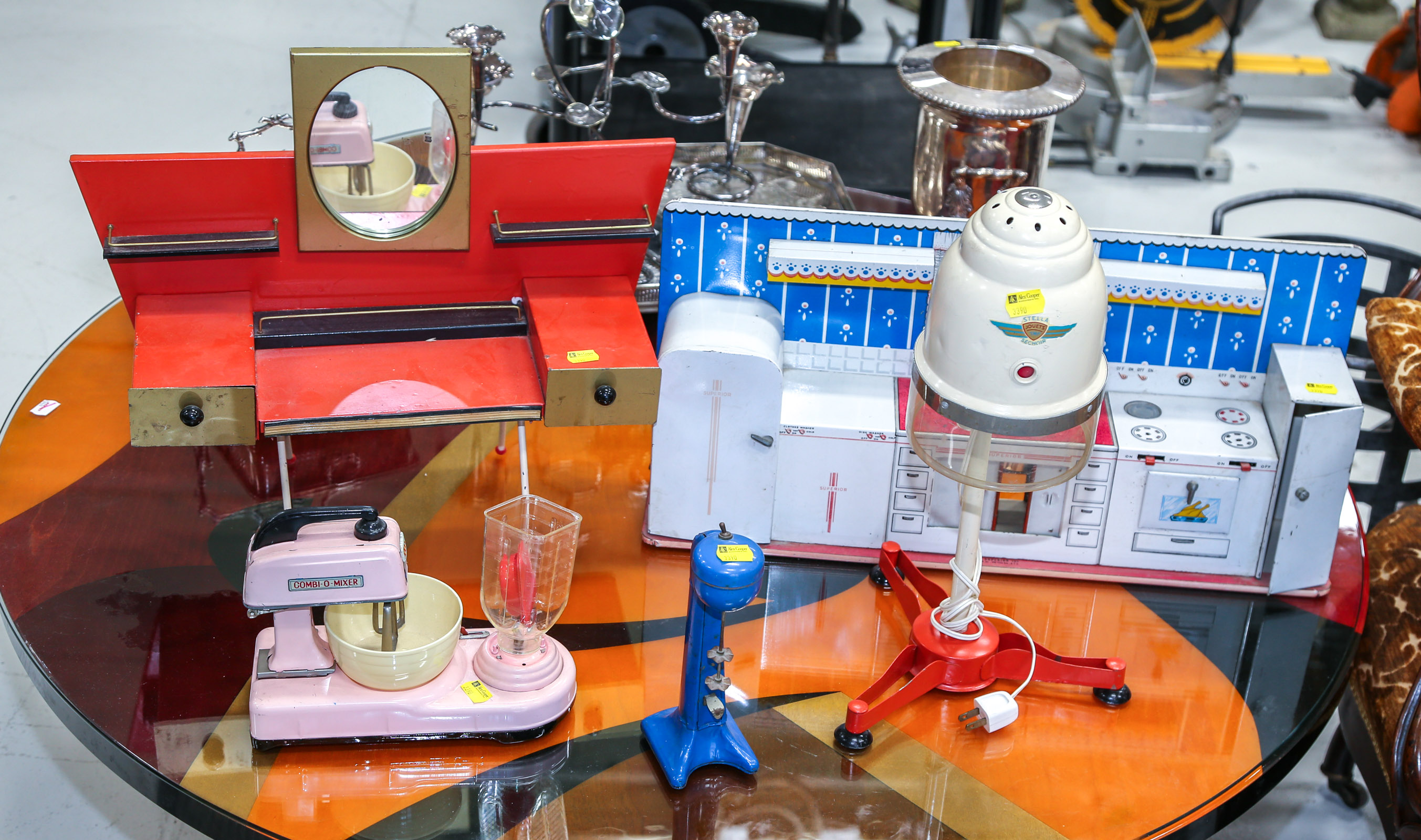 ASSORTED ANTIQUE TIN TOYS Including