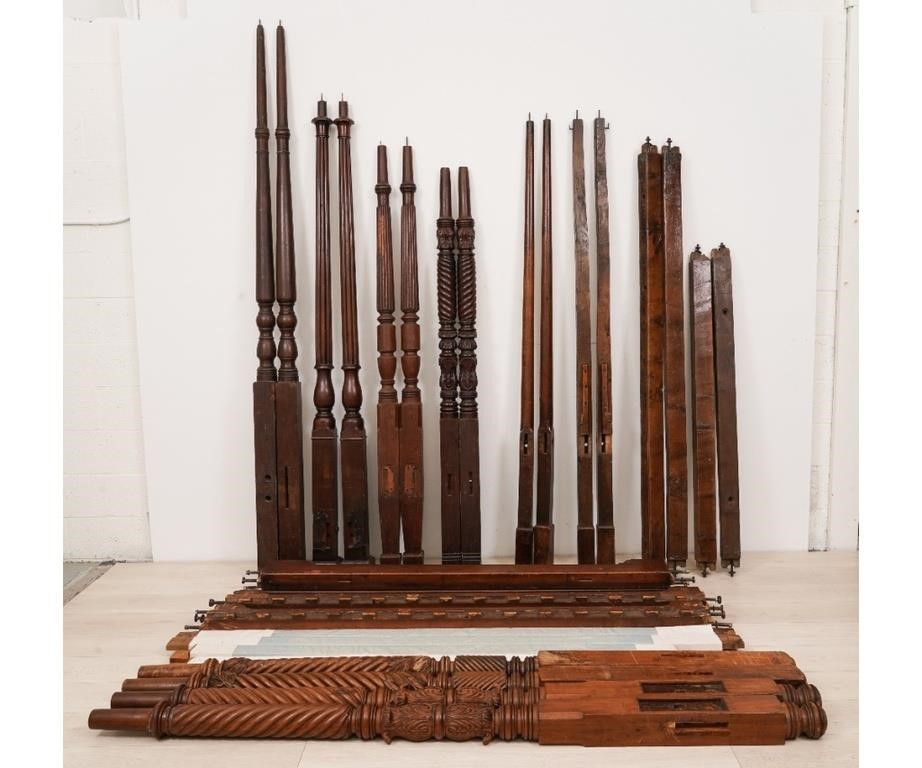 Assorted bed posts/rails,