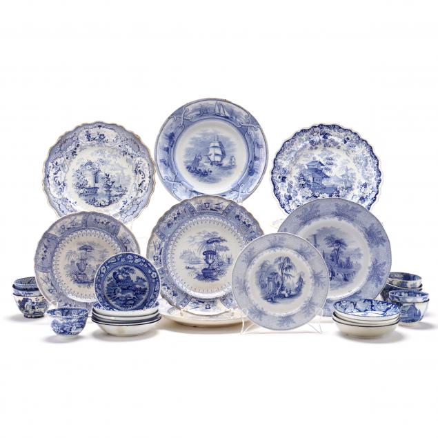 ASSORTED BLUE TRANSFERWARE