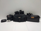 ASSORTED CAMERAS: NIKON, CANON