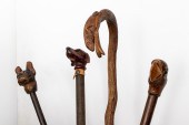 ASSORTED CARVED ANIMAL FIGURAL