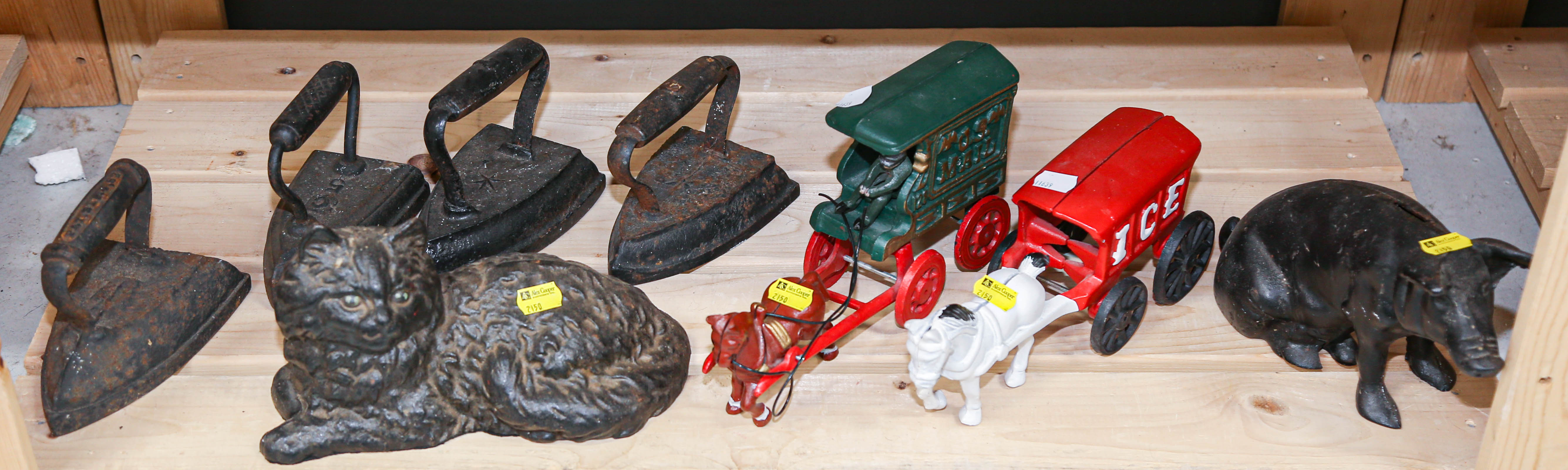 ASSORTED CAST IRON ITEMS
