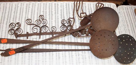 Assorted cast iron kitchen