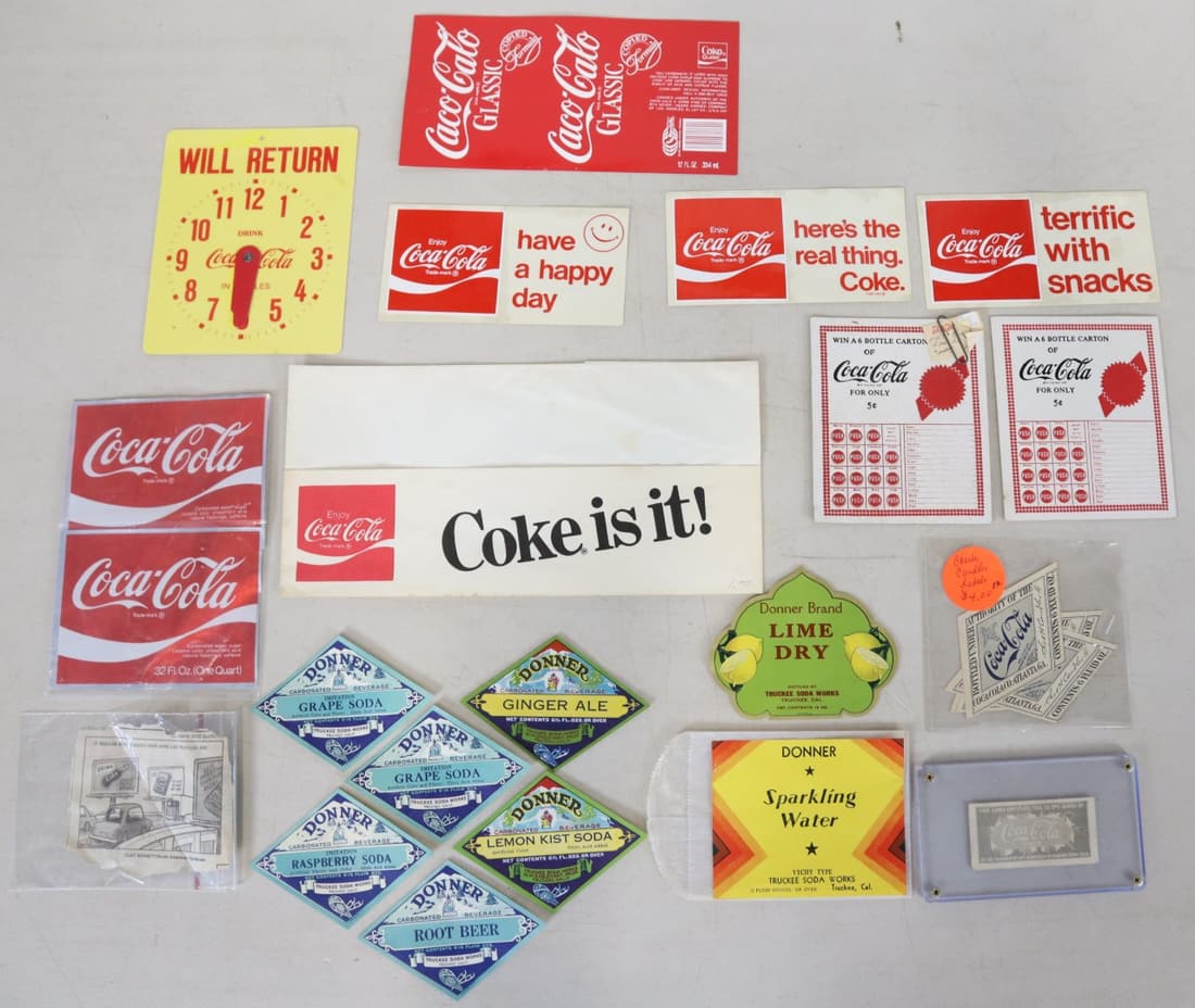 ASSORTED COCA COLA ADVERTISING,