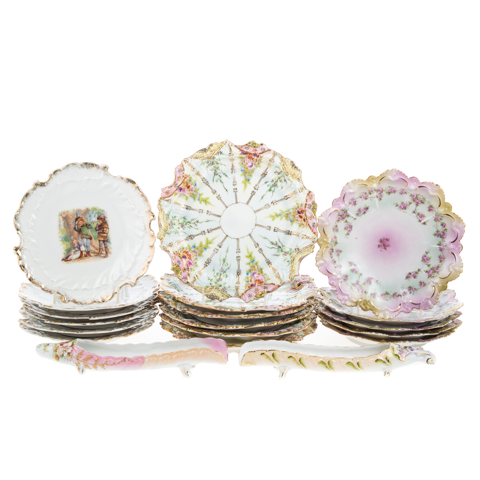 ASSORTED CONTINENTAL PORCELAIN Late