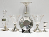 ASSORTED CRYSTAL & STERLING TA