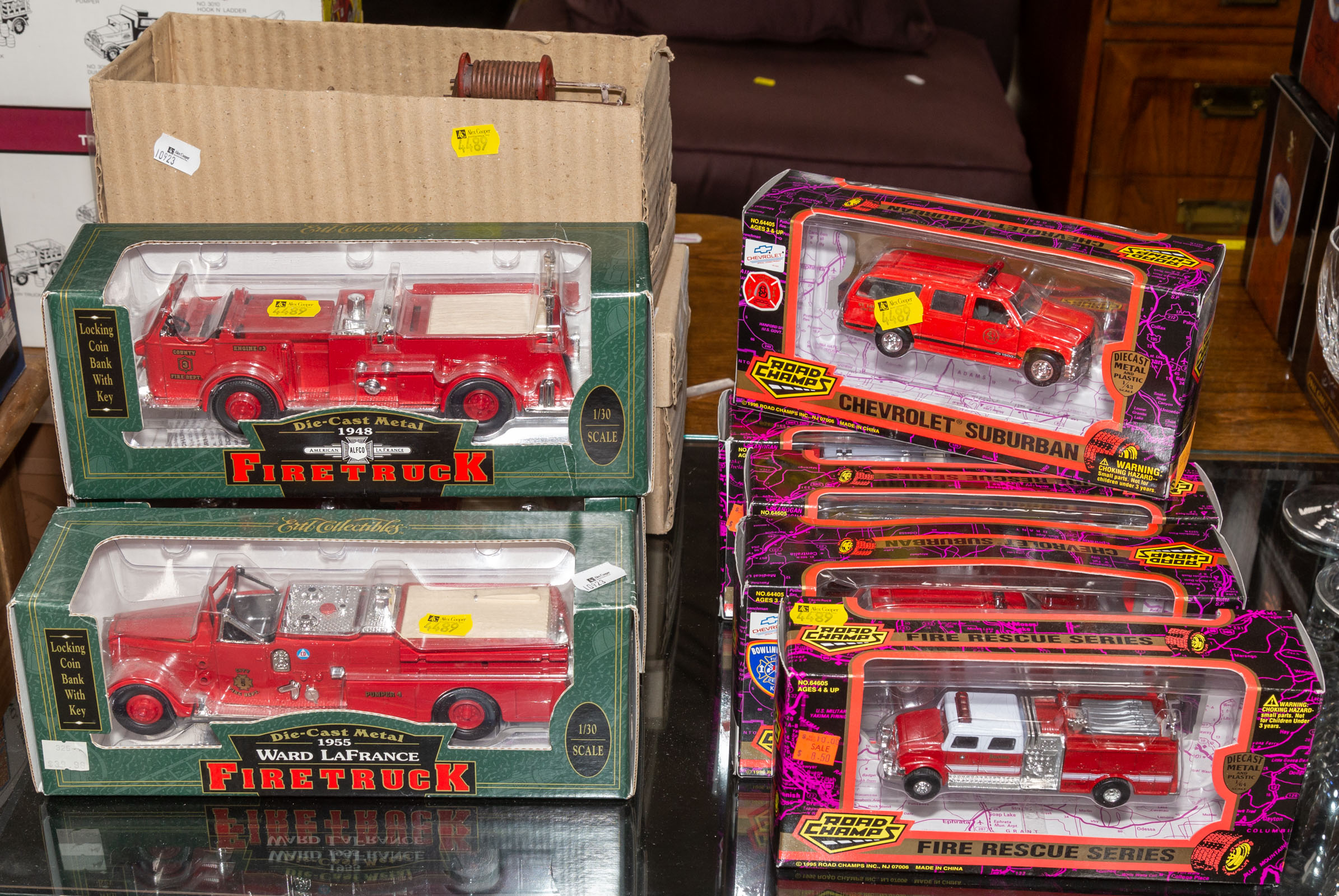 ASSORTED DIECAST FIRE TRUCKS &