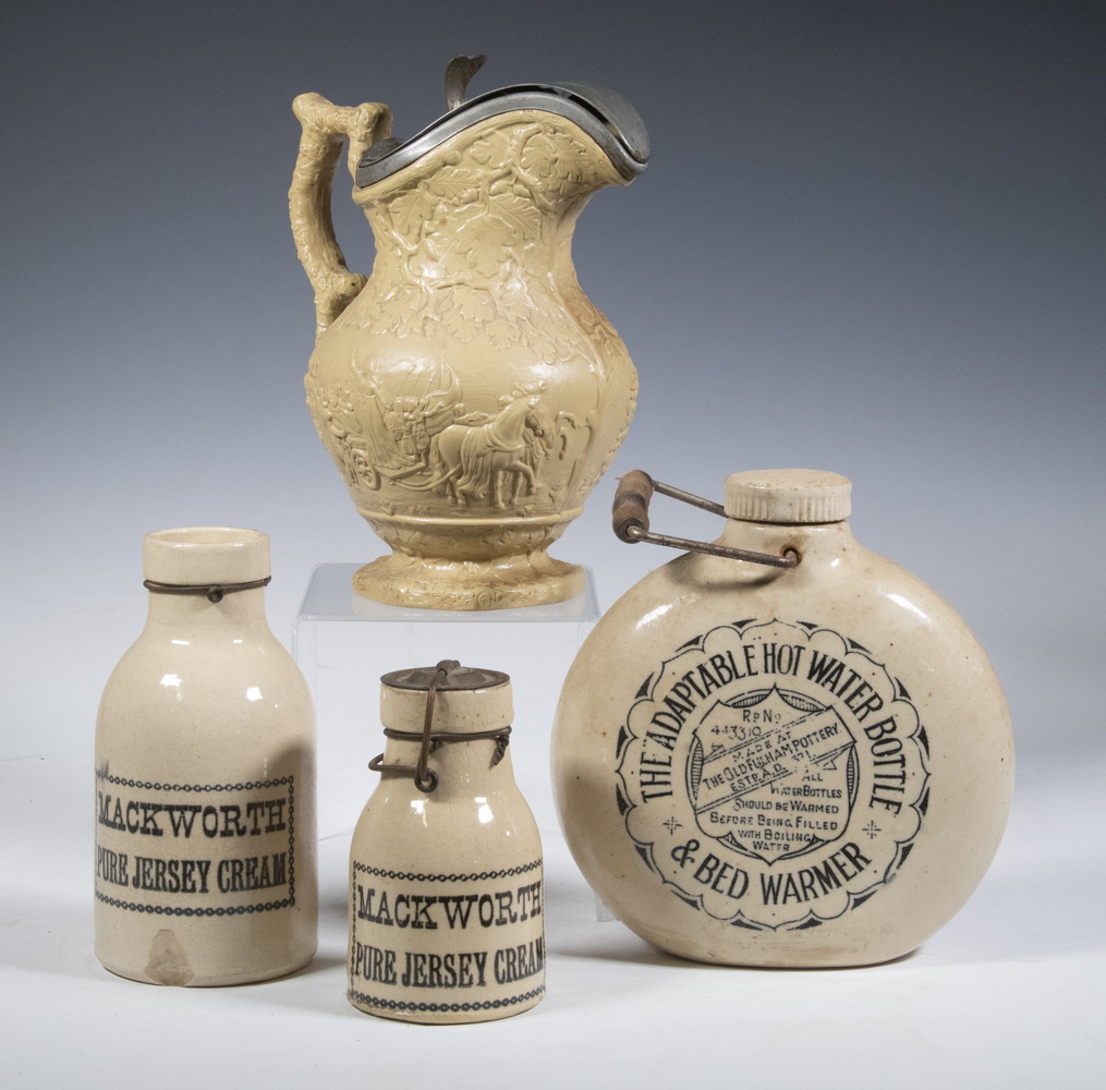 ASSORTED ENGLISH STONEWARE (4)