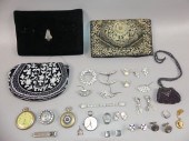 ASSORTED ESTATE JEWELRY & PURS