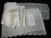 Assorted estate linens. Includ