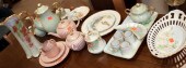 Assorted floral painted china