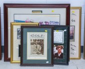 ASSORTED FRAMED GOLD RELATED P