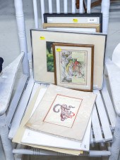 ASSORTED FRAMED & UNFRAMED ART