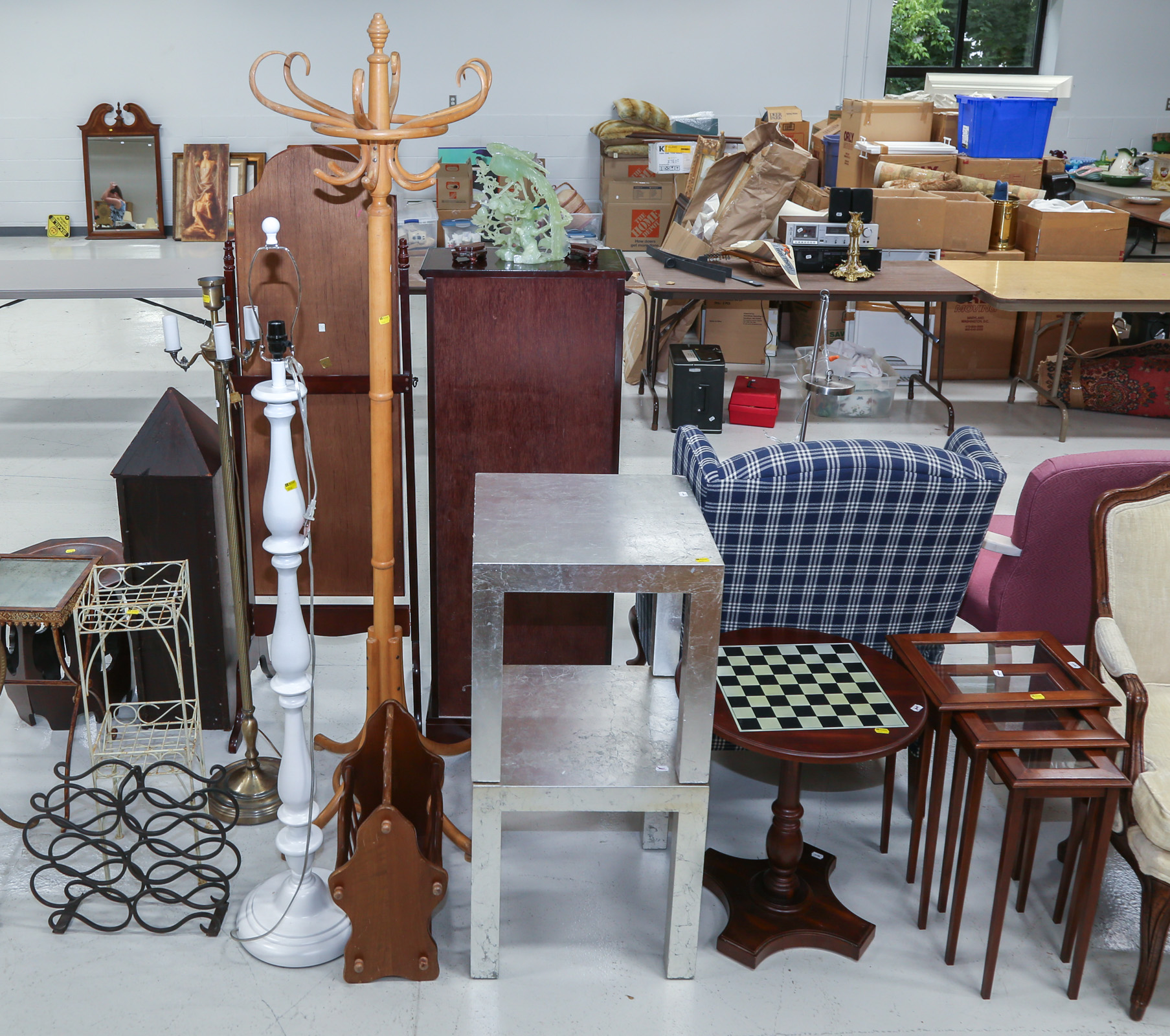 ASSORTED FURNITURE Including hat