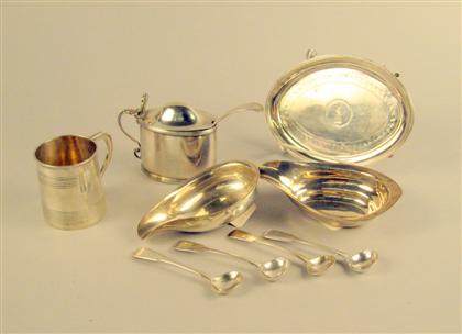 Assorted George III sterling silver