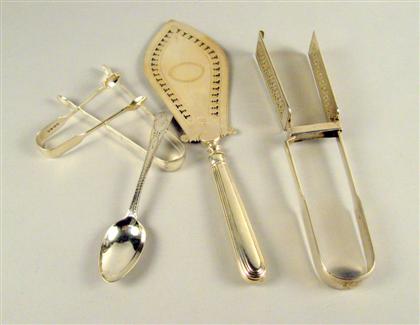 Assorted Georgian sterling silver