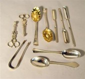 Assorted Georgian sterling sil