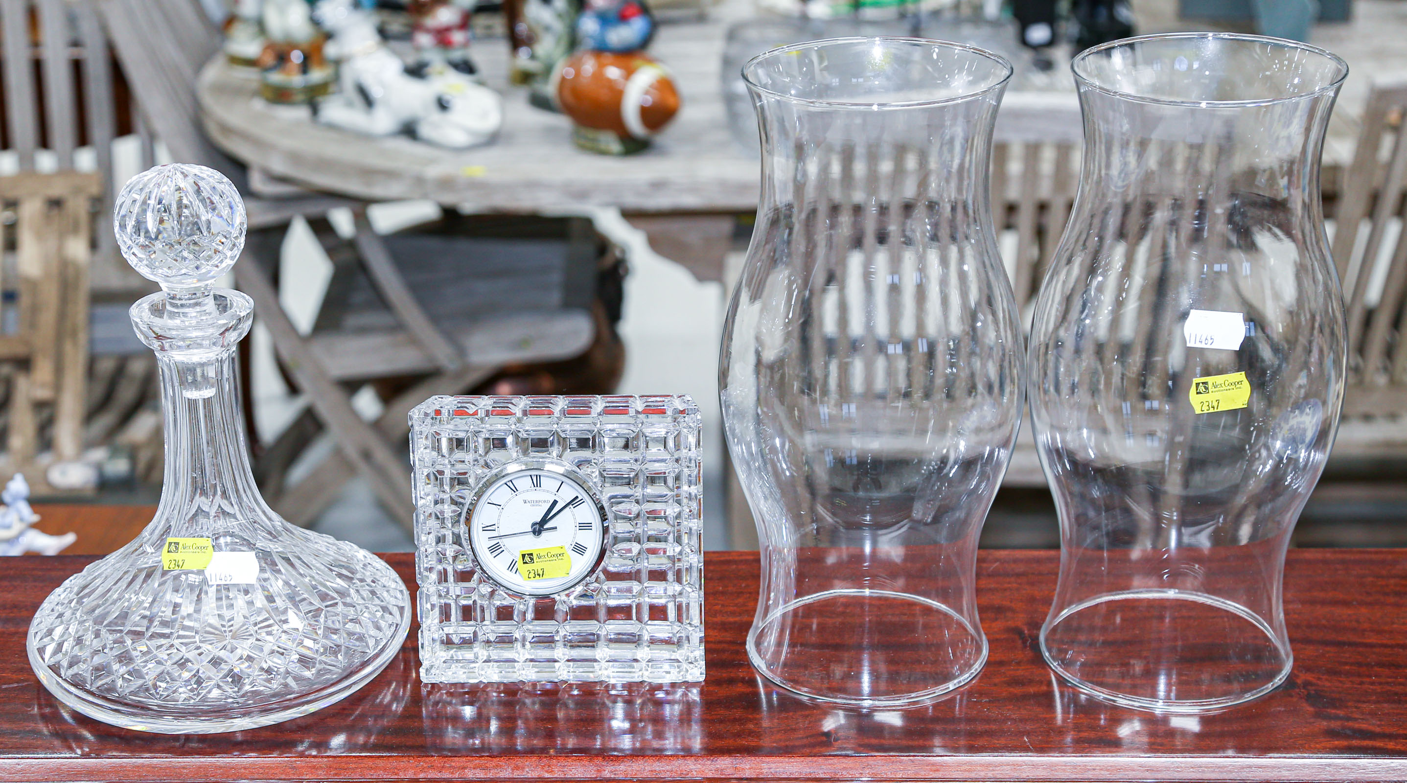 ASSORTED GLASS ITEMS Including a