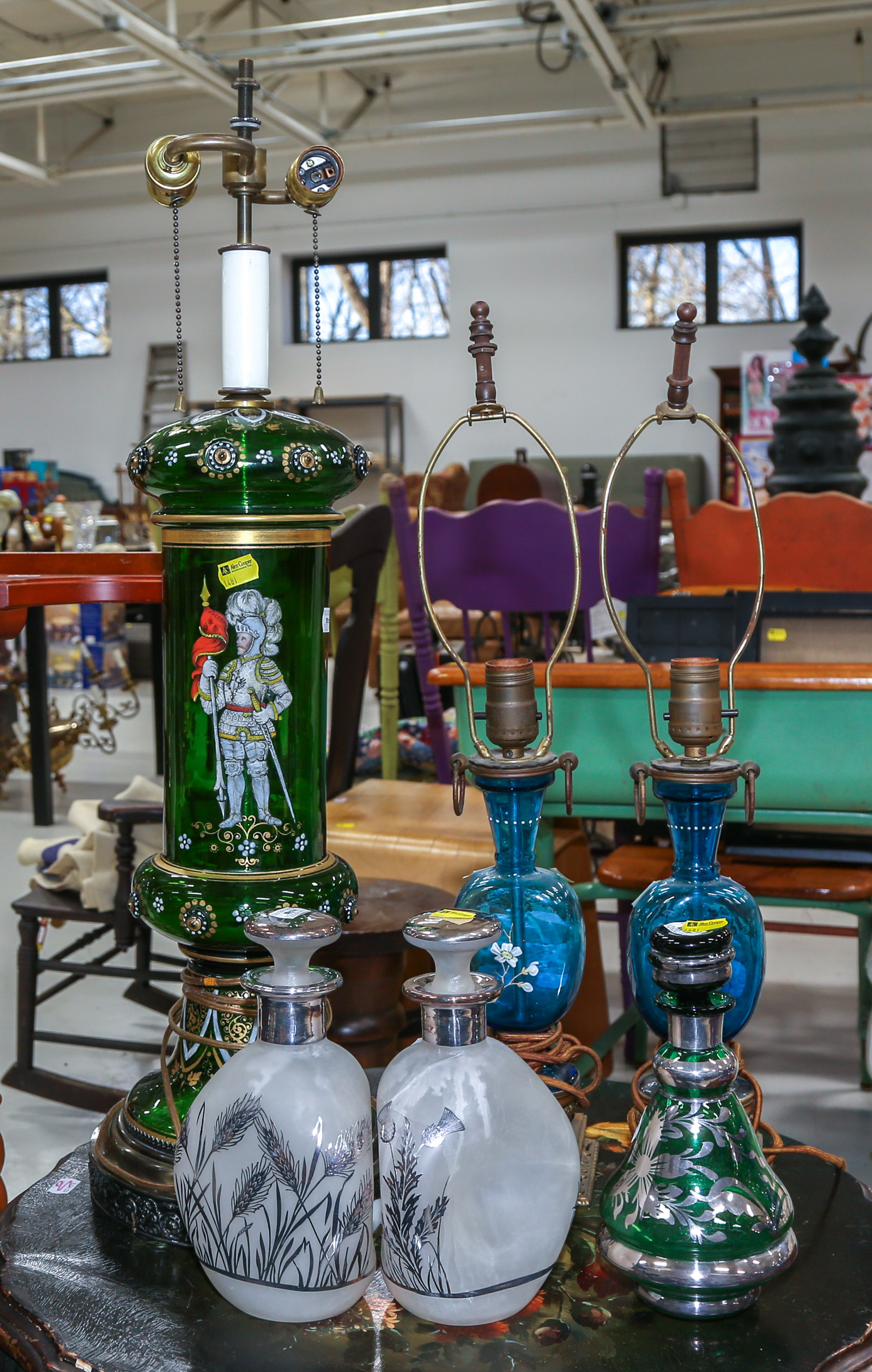ASSORTED GLASS ITEMS Including a