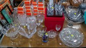 ASSORTED GLASS ITEMS Including