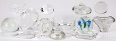 ASSORTED GLASS PAPERWEIGHTS, E
