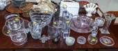 ASSORTED GLASSWARE Including H